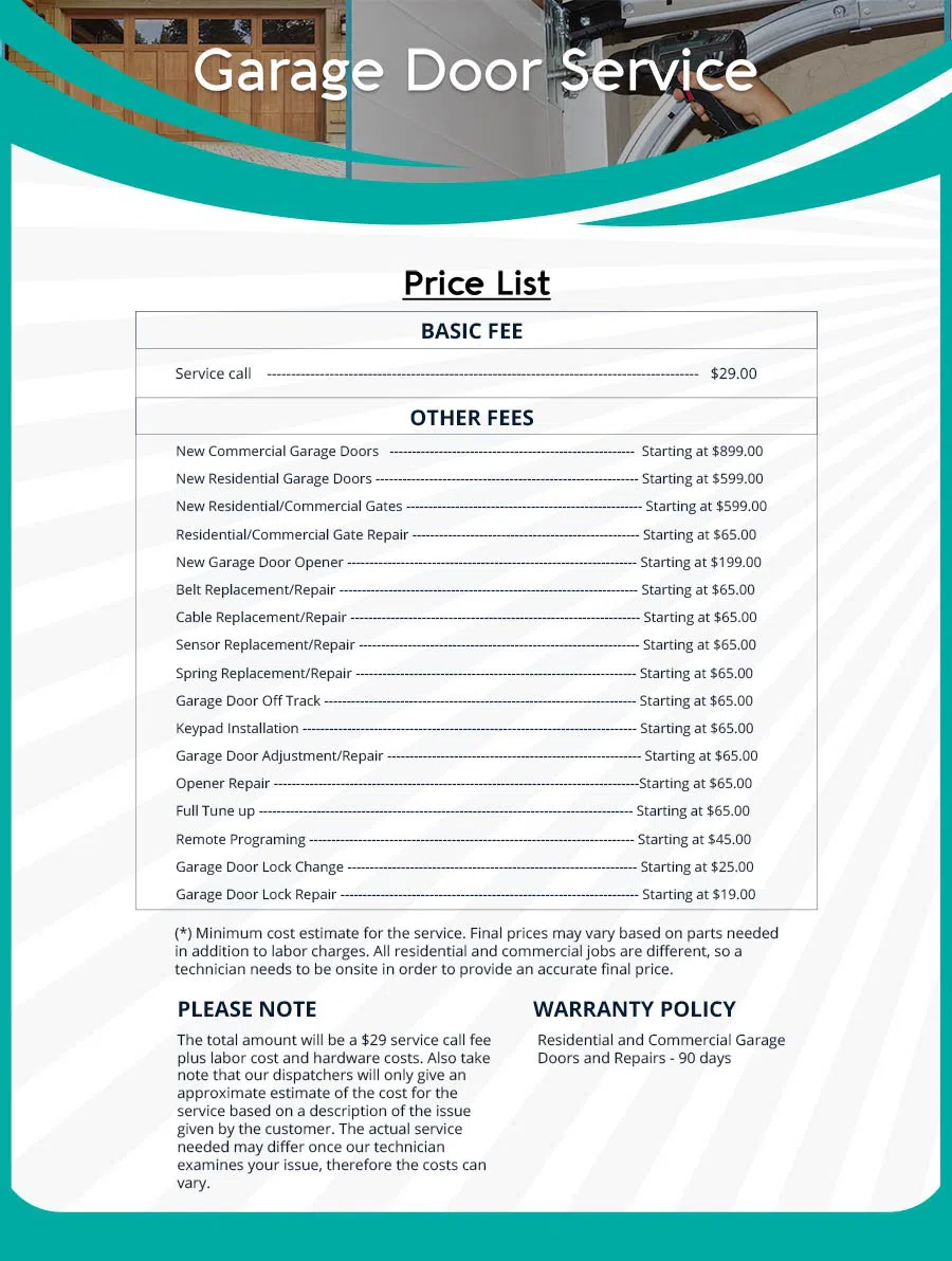 Philadelphia Garage Door Mobile Service Repair Philadelphia, PA 215-589-6632